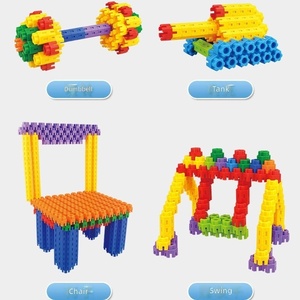 Juguetes Educativos Divertidos al por Mayor, Bloques de Construcción Hexagonales para Niños, Juego de Juguetes de Ensamblaje de Plástico Grande para Niñas y Niños - Product Image 5