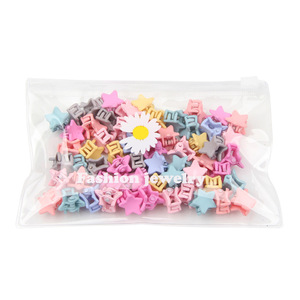 BELLEWORLD 30 pièces Mini pinces à cheveux oreilles de lapin fleur étoile haricots <span class=keywords><strong>souris</strong></span> pinces à cheveux pour filles - Product Image 4