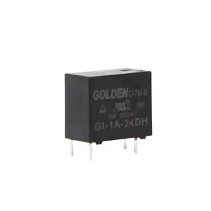 זהב ממסר GI-1A-24D 24VDC 1A SPNO מיני 4 סיכות 0.45W אלקטרומגנטית ממסר צלב T77 ו 32F OEM בברכה עבור שימוש כללי