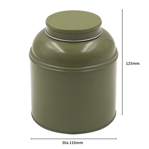 100g tea tin box new style save space round metal tin box custom tea coffee tin can