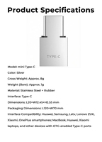 Mini adaptateur OTG Type-C en métal, convertisseur de transfert de données portable à haute vitesse, adaptateur USB, clé USB, accessoires pour téléphone portable