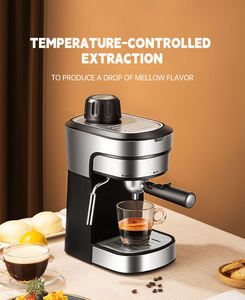 Cafetera Espresso Eléctrica Portátil Semiautomática con Vaporizador de Leche, Tanque de Agua Extraíble para Uso en Hoteles, Exteriores y Hogares - Product Image 2