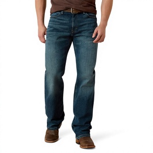 2026 Y2K Winter Casual Trendy Regular Unique Pearl Design Pocket Daily Street Lightweight <b>Boot</b> Cut Cotton Men's Sports Denim - Product Image 3