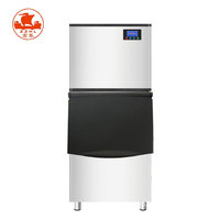Máquina de Hielo en Cubos Comercial de Acero Inoxidable, Máquina Automática para Hacer Hielo para Restaurantes, Cafeterías y Negocios