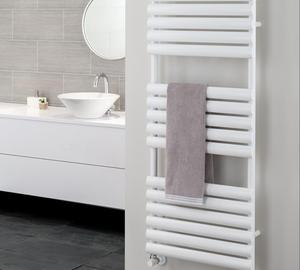 Radiatore <span class=keywords><strong>scaldasalviette</strong></span> riscaldato per bagno scaletta a schermo piatto a parete <span class=keywords><strong>scaldasalviette</strong></span> <span class=keywords><strong>antracite</strong></span>/bianco - Product Image 2