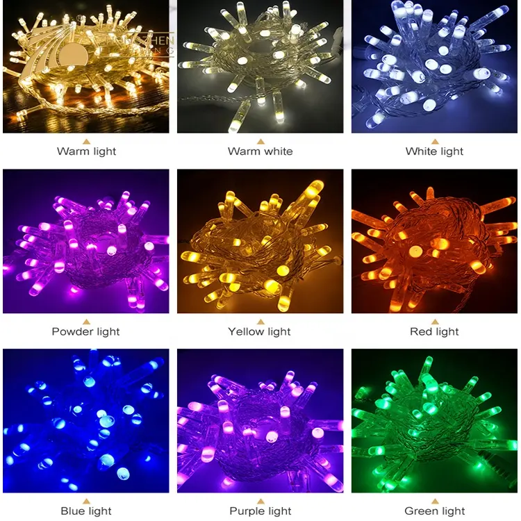 Decoração Do Feriado de Iluminação de Poupança de energia IP65 6W PVC Fio Vermelho Verde Azul Amarelo Rosa LEVOU Luzes Da Corda