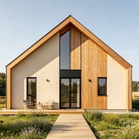 Maison préfabriquée modulaire en A à deux chambres, facile à installer, type grange, prête à l'emploi, maisons préfabriquées à vendre