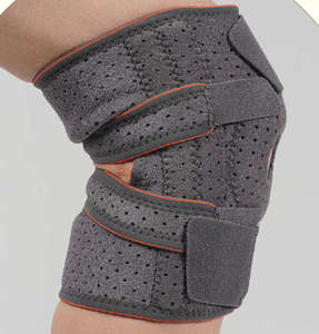 Genouillères de sport réglables en néoprène, stabilisateur à rotule ouverte, manchons de protection souples pour les articulations, fermeture auto-agrippante, sécurité sportive - Product Image 2