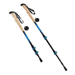Canne d'alpinisme pliable en aluminium pour la randonnée, bâtons de marche nordique multifonctionnels ultralégers pour le trekking - Product Image 1