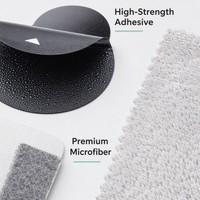 Kit de nettoyage d'écran professionnel jetable 5 pièces avec raclette en microfibre pour appareil photo, écran de téléphone portable - Installation facile, élimination de la poussière