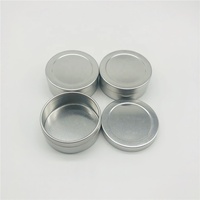 Barattolo in Alluminio Rotondo da 20ml per Crema Occhi con Coperchio Scorrevole, Contenitore Metallico Rotondo con Coperchio a Scorrimento