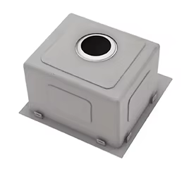 Ferme petit évier de cuisine carré fait à la main en acier inoxydable brossé bol unique colère facile à nettoyer - Product Image 2