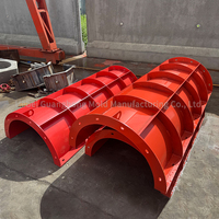 Coffrage circulaire en acier Q235 pour piliers en béton, moule de forgeage pour la construction de ponts et de bâtiments