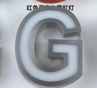 Bandes de lettres en métal rétroéclairées par LED, couleur personnalisée, transformateur d'alimentation, étanches, décoration intérieure de bureau, forme 3D