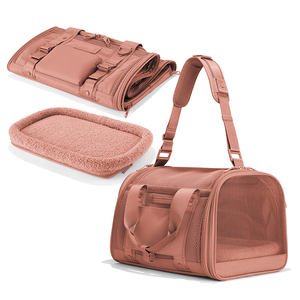 Подгонянная четырехсторонняя Сетчатая Сумка с боковым карманом, дышащая переносная сумка для домашних животных - Product Image 1