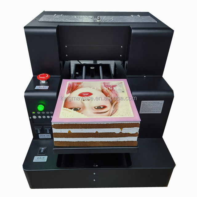 China Factory Direct Sale New A4 Mini Size Edible Inkjet Flatbed Food Printer 6 Colors High Efficiency Automatic