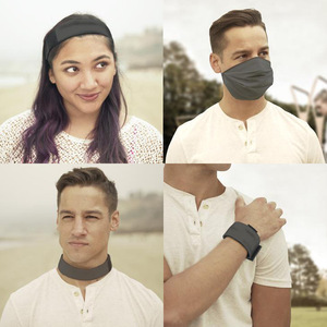 Masque facial chaud en coton, style bandeau, violet, noir, orange, monochrome, lavable, protecteur, pour hommes et femmes, été, hiver, printemps - Product Image 5