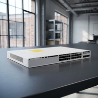 Cisco Brand New C9200L 24 Port Full PoE Switch 4x10G Uplink C9200L-24P-4X-E untuk Switch Jaringan Akses Perusahaan.