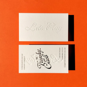 Wholesale Custom Embossed Debossed Logo Texture Business Cards Coated Paper Vanishing Printing Handling 'Thank You' Labels Tags - Product Image 3