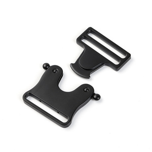 Hebilla de liberación lateral de aleación de zinc de 38 mm, negra, duradera, para accesorios de bolsos - Product Image 3