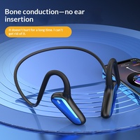 Casque Bluetooth sans fil à conduction aérienne, style non intra-auriculaire, stéréo double oreille, pour sport en extérieur