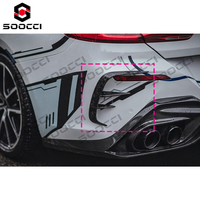 Alerones Traseros de Fibra de Carbono Seca TAKD, Divisores de Parachoques Trasero, Aletas Laterales, Kit de Carrocería para BMW G16 840i M850i Serie 8 2019-2023
