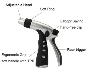 Boquilla <span class=keywords><strong>de</strong></span> Metal Premium SUNSHINE para Manguera <span class=keywords><strong>de</strong></span> Jardín, Pistola <span class=keywords><strong>de</strong></span> Pulverización <span class=keywords><strong>de</strong></span> Alta Presión, Rociador <span class=keywords><strong>de</strong></span> Agua Ajustable para Lavado <span class=keywords><strong>de</strong></span> Autos e Irrigación, Proveedor OEM - Product Image 6
