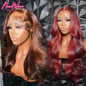 Pelucas Onduladas Rizadas Ombra HD Lace, Ondas Sueltas Tipo Water Body, Color Marrón 4P-27, Peluca de Moda Color Cobre, Pelucas con Frente de Encaje para Mujeres Negras - Product Image 1