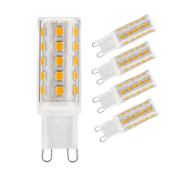 Ampoule LED G9 à haut lumen, sans scintillement, non dimmable, SMD E14, 2700K, CRI 80, durée de vie de 30 000 heures, 100-240V, plastique