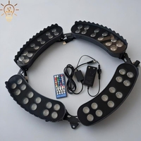 Lampe à pilier en aluminium LED RGB IP65, luminaire suspendu, éclairage paysager, éclairage LED extérieur basse tension pour pelouse avec télécommande