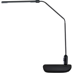 Escritorio LED Alera ALE de 21 3/4 Pulgadas de Alto, Negro Moderno, Base Intercambiable con Abrazadera Cromada, Blanco, Hecho de Metal y Madera, Eléctrico, para Hoteles - Product Image 2