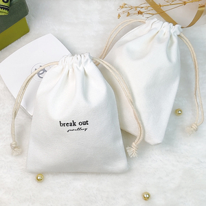 Sac à Poussière Écologique en Satin de Coton Naturel pour Chaussures et Sacs à Main, <span class=keywords><strong>Pochette</strong></span> à Cordon en Mousseline Bio Personnalisée avec Logo Imprimé - Product Image 4