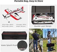 Avion RC RadioLink A560 580mm 3D acrobatique à aile fixe, brushless, RTF, 4KM de portée, 6 modes de vol pour débutants