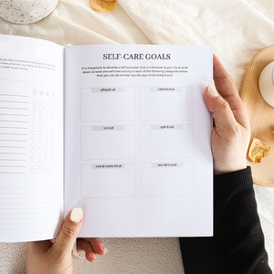 Thả vận chuyển màu hồng chăm sóc sức khỏe Tạp Chí máy tính xách tay cho phụ nữ tự chăm sóc để giảm lo lắng và cải thiện sức khỏe Tâm thần giấy bìa - Product Image 6
