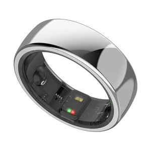 Tech Gadget 2023 New Arrival Titanium Digital Tasbeeh Heart Rate Monitor Module Smart Ring Lightweight