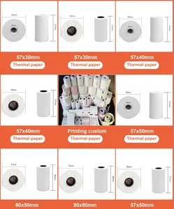 Factory Direct Thermal Paper Roll Cash Register Paper 80mm 57mm For Cashier Receipt Pos Atm Bank Thermal Paper Roll