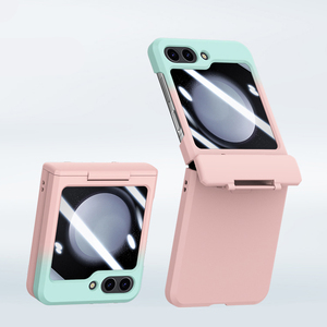 Funda para Teléfono Plegable con Bisagra de PC Mate y Cristal HD de Cobertura Total 360 de Doble Color para <span class=keywords><strong>Samsung</strong></span> Z <span class=keywords><strong>Flip</strong></span> 6 - Product Image 2