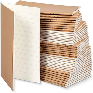 Carnet Kraft Personnalisé avec Logo, Petit Cahier d'Exercices pour Enfants, Mini 44 Feuilles 80gsm, Reliure Cousue, Composition Scolaire pour Étudiants, Vente en Gros - Product Image 4
