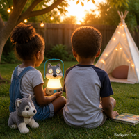 Lanterne de camping pour enfants en forme de Husky, lampe de tente LED rechargeable, 3 modes, batterie externe portable pour les aventures en plein air et la nuit