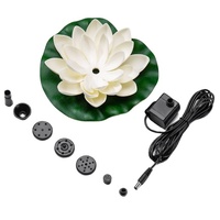 1.2W mur éclairé solaire flottant bain d'oiseaux énergie puissance eau jardin étang fontaine 3.5W pompe extérieure avec batterie de secours LED
