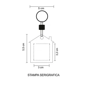Portachiavi Casa Galleggiante Gadget Personalizzati - Product Image 2