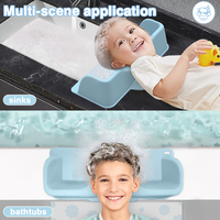 Lavabo portable pour bébé, bol de shampooing pour enfants à utiliser sur la baignoire ou l'évier Lavabo pour les cheveux Rinceur sans déchirure pour enfants