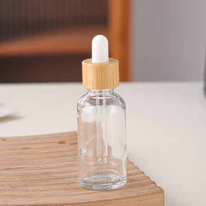 5ml 10ml 15ml 20ml <b>Mini</b> Amber Glass Drip <b>Bottle</b> with Matte Finish and Metal Collar Hair & Face Essential Oil Essence - Product Image 1
