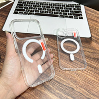 Casing HP Transparan TPU Akrilik Magnetik Anti Benturan untuk iPhone 18 17 16 15 14 13 12 11 Pro Max - Promo!