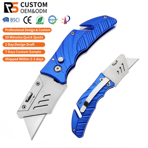 Heavy Duty SK5 Blade Aluminum Handle Pocket <b>Paper</b> Cutter Utility Box Cutter Knife for Cartons - Product Image 1