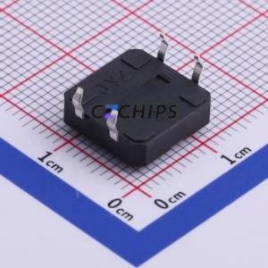 UK-B0224G43-DP25Y Tactile Switch Through hole-4P,12x12mm Switch Single Pole Single Throw Round Button 2.5N Through Hole - Product Image 2