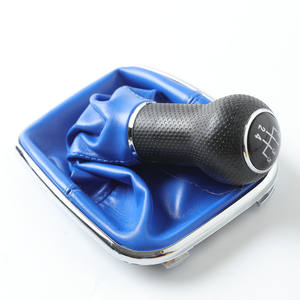 Poignée de levier de vitesses en cuir FUXIN 5/6 vitesses pour Volkswagen Golf 4 Bora - Product Image 3