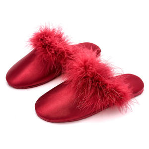 Pantuflas de Moda para Mujer, para Bodas, de Satén, Antideslizantes, Transpirables, con Peluche, para las Cuatro Estaciones - Product Image 5