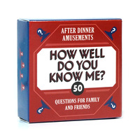 Jeu de cartes de puzzle interactif en papier pour divertissement familial, portable pour le camping, jeu de solitaire, boîte de cartes colorée