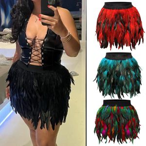 Amazing Feather Skirts for Erotic Carnival <strong>Burning</strong> <strong>Man</strong> Halloween Latin Dance Tap Dance Ballroom Dance Bar DJ <strong>Costumes</strong> - Product Image 6